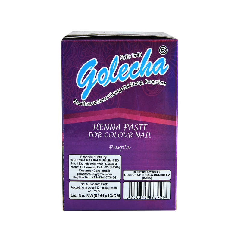 GOLECHA NAIL PURPLE HENNA TUBE