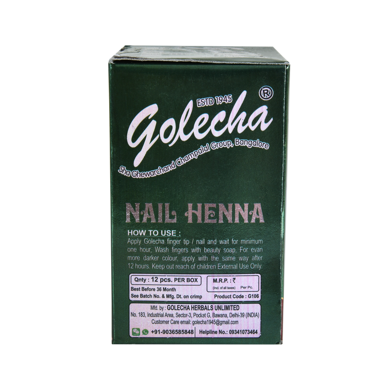 GOLECHA NAIL ORANGE HENNA TUBE