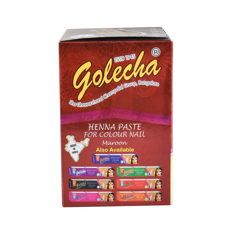 GOLECHA NAIL Maroon HENNA TUBE discription